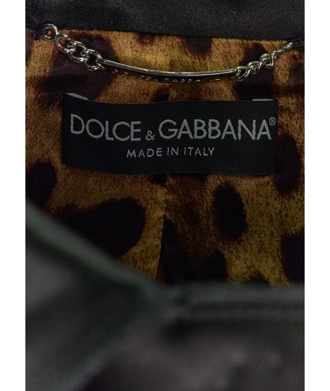 DOLCE&GABBANA Черный ацетатный костюм с юбками, фото 4