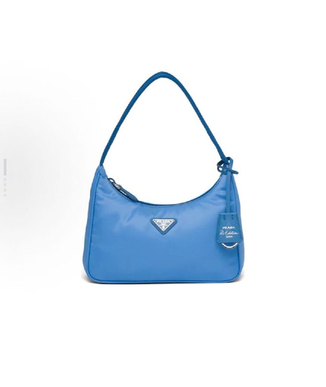 PRADA Синяя сумка через плечо, фото 4