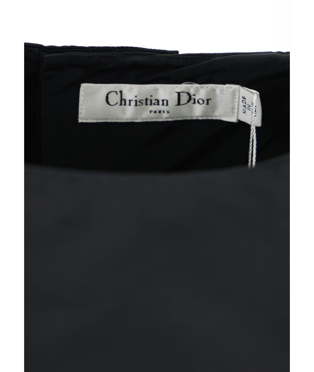 CHRISTIAN DIOR Черный хлопковый костюм с брюками, фото 4
