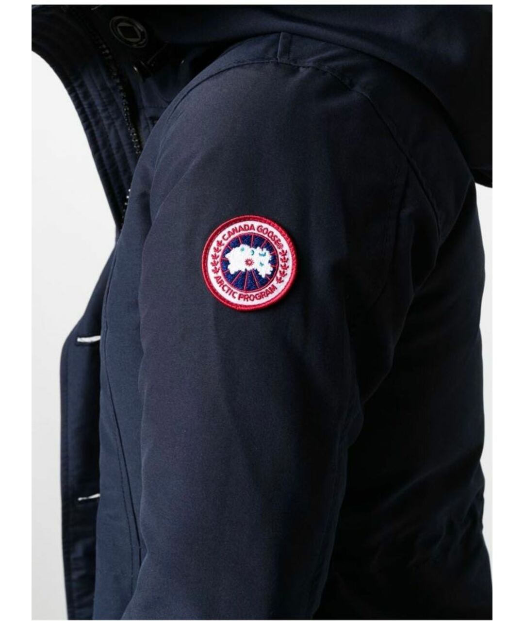 CANADA GOOSE Темно-синяя полиэстеровая парка, фото 3