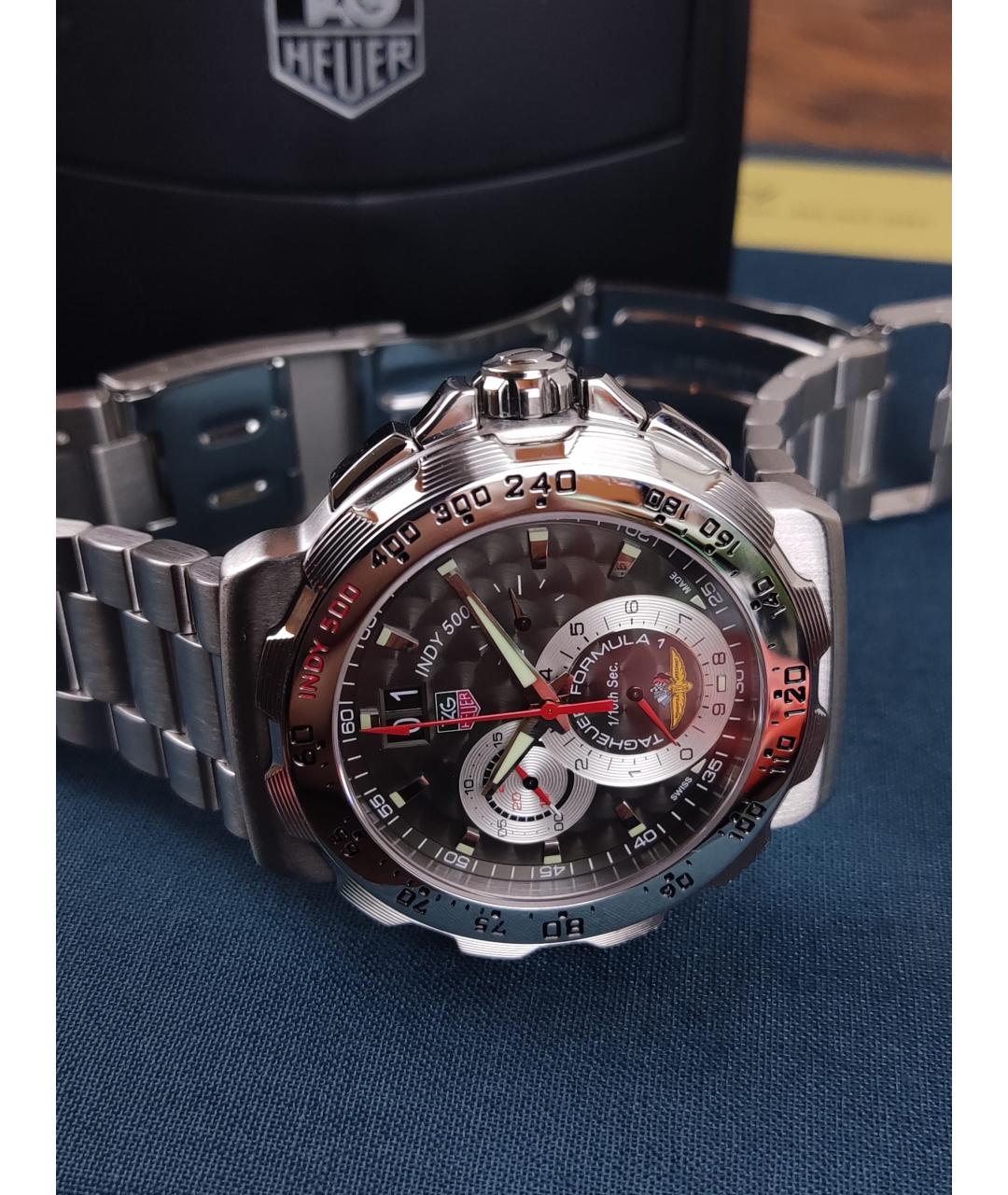 TAG HEUER Серые часы, фото 4