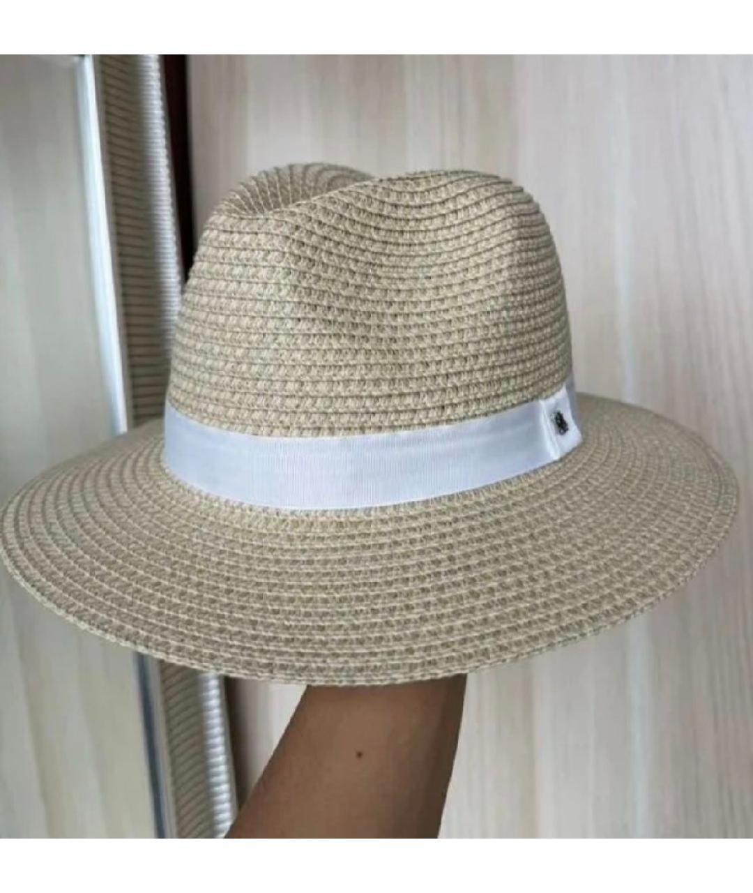 RALPH LAUREN Бежевая соломенная шляпа, фото 6