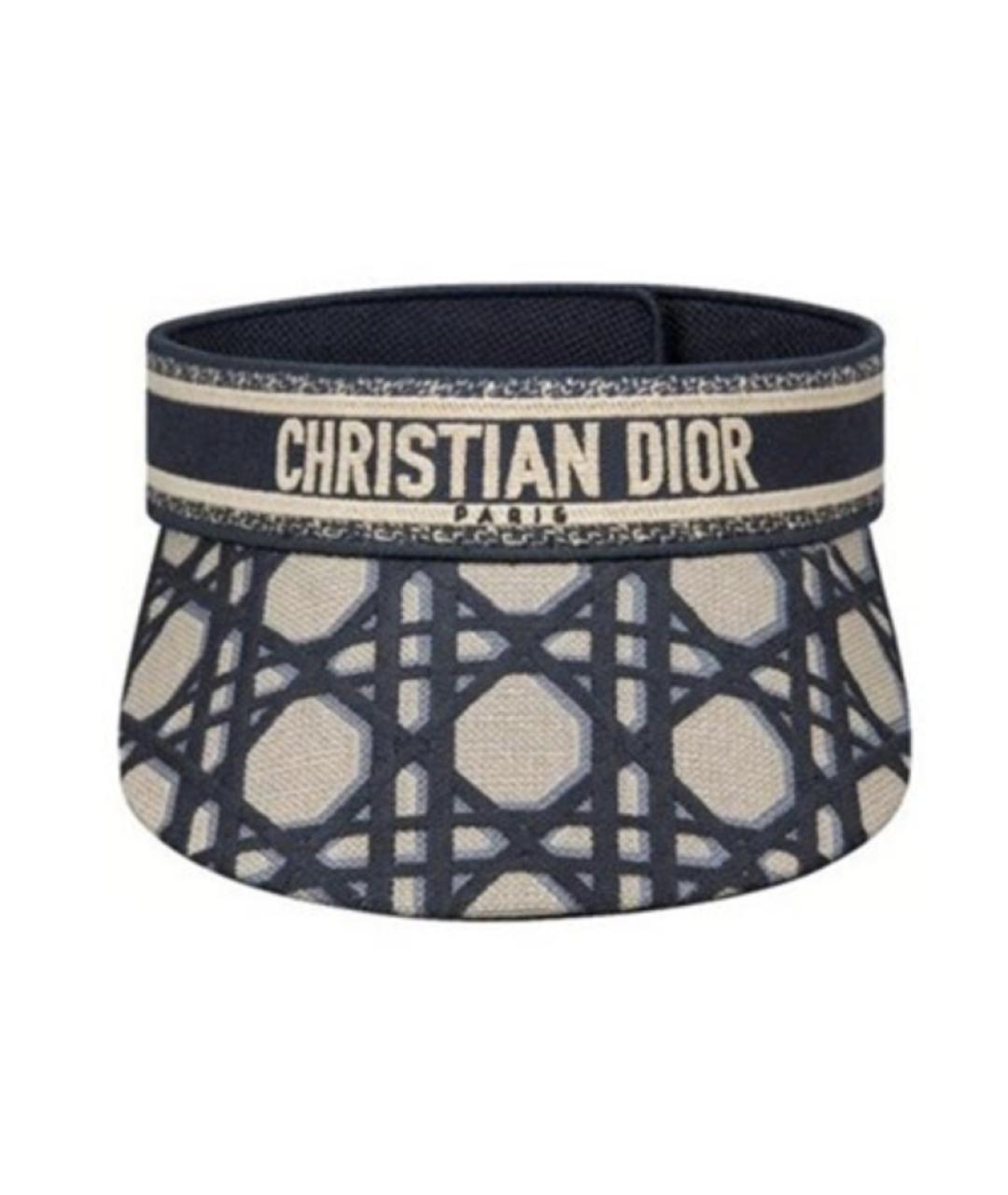CHRISTIAN DIOR Синяя хлопковая кепка, фото 2