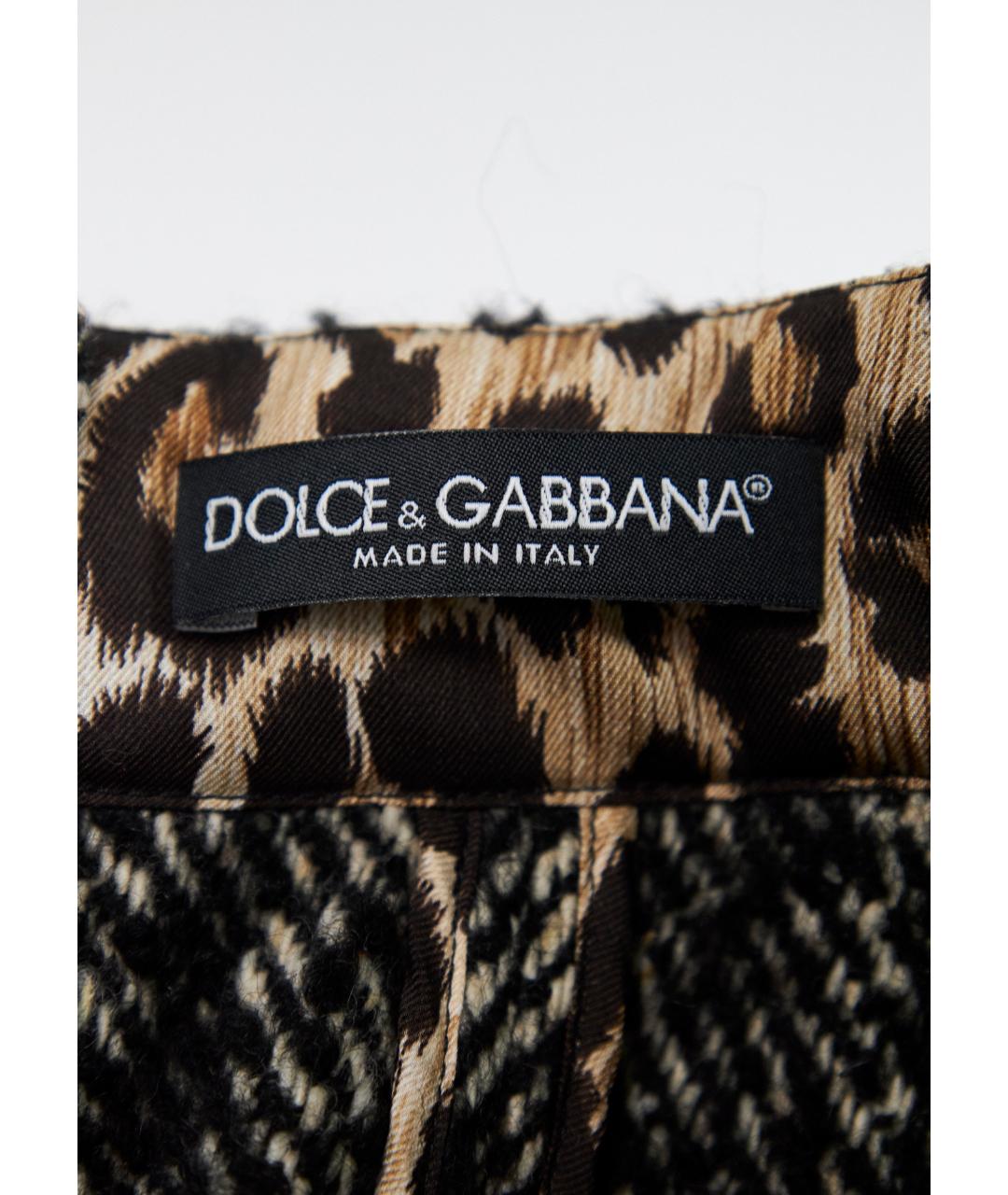 DOLCE&GABBANA Серый шерстяной костюм с юбками, фото 8