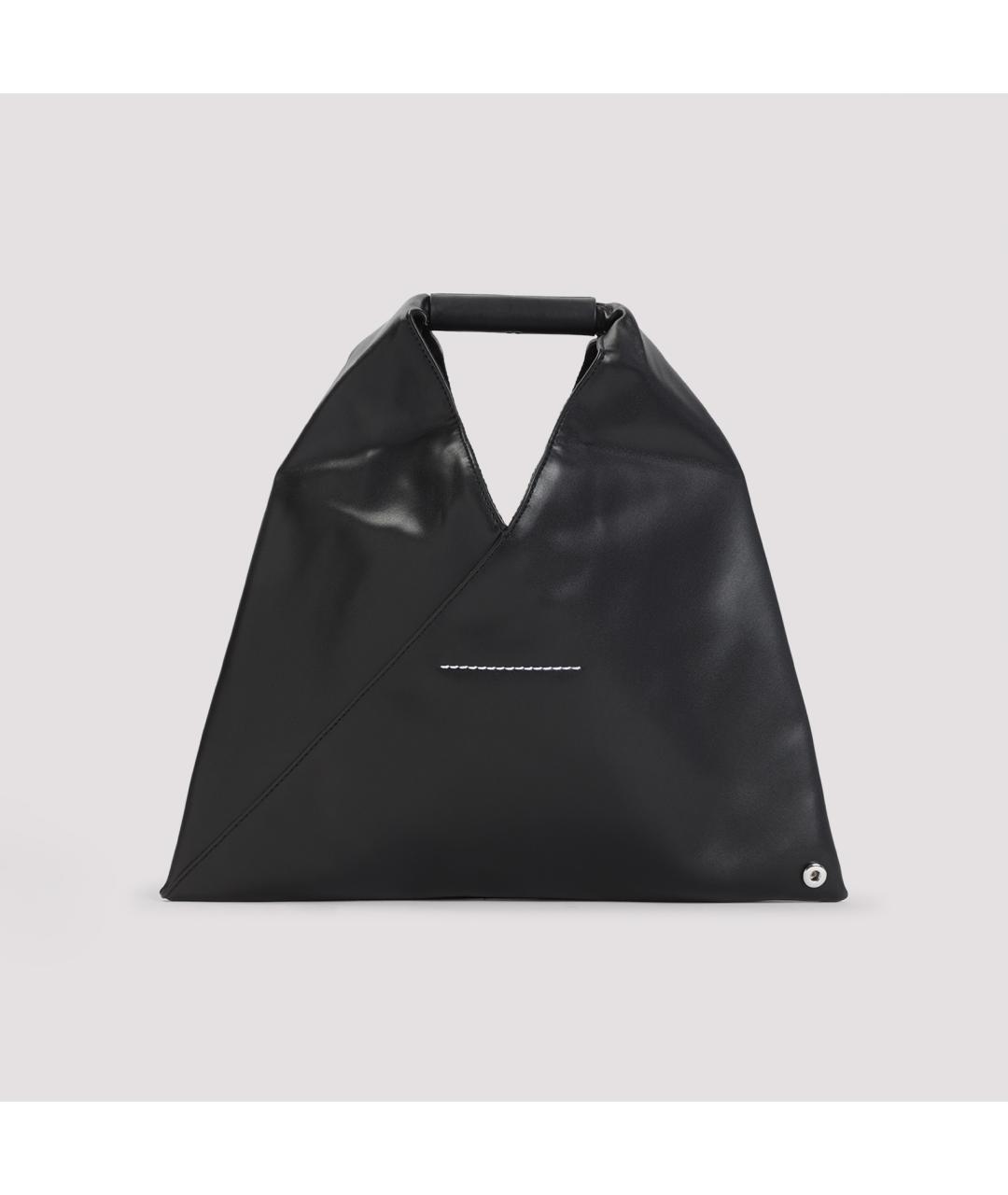 MM6 MAISON MARGIELA Черная синтетическая сумка тоут, фото 4