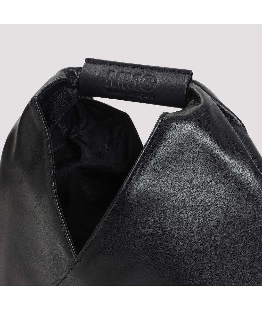 MM6 MAISON MARGIELA Черная синтетическая сумка тоут, фото 5
