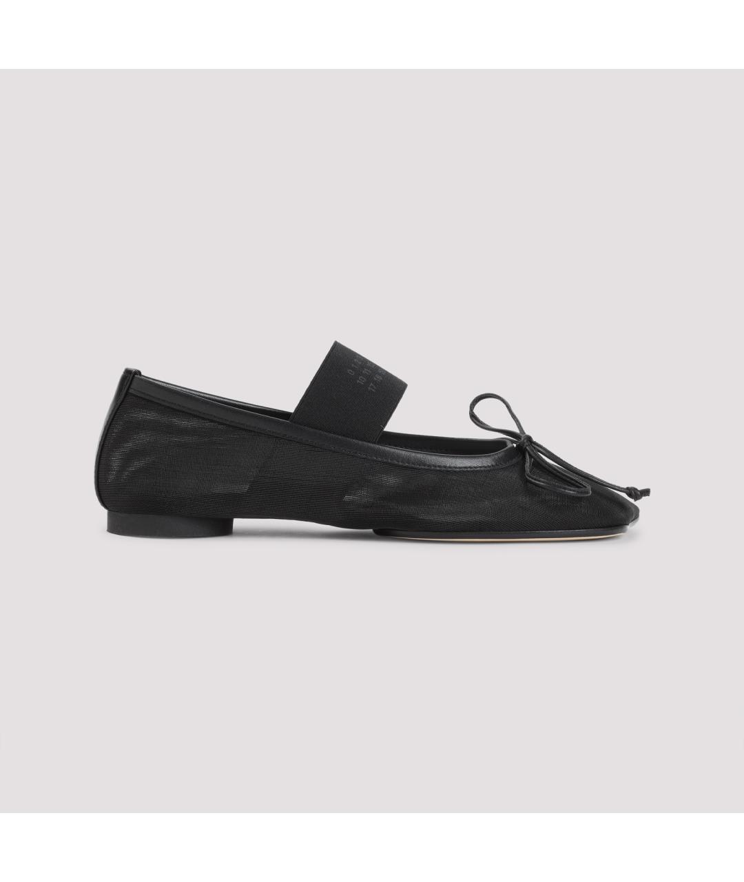 MM6 MAISON MARGIELA Черные синтетические балетки, фото 3