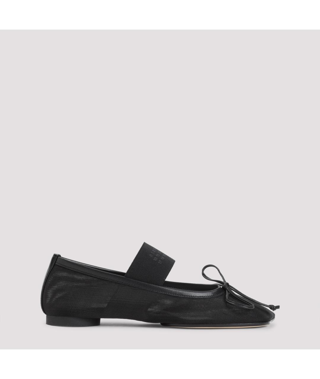 MM6 MAISON MARGIELA Черные синтетические балетки, фото 2