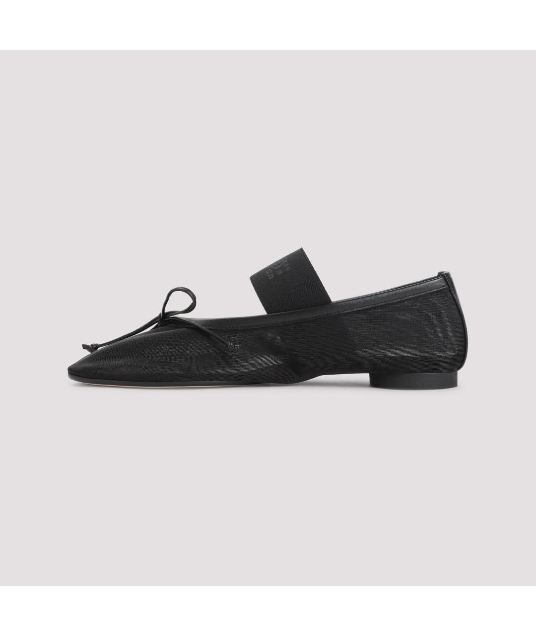 MM6 MAISON MARGIELA Черные синтетические балетки, фото 4