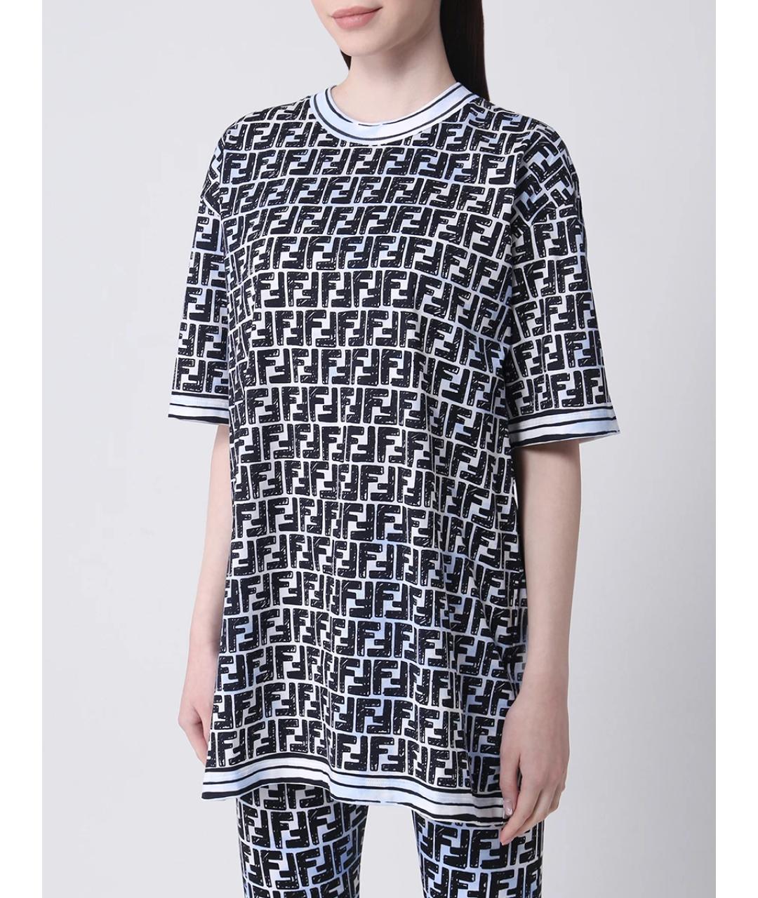 FENDI Мульти футболка, фото 4