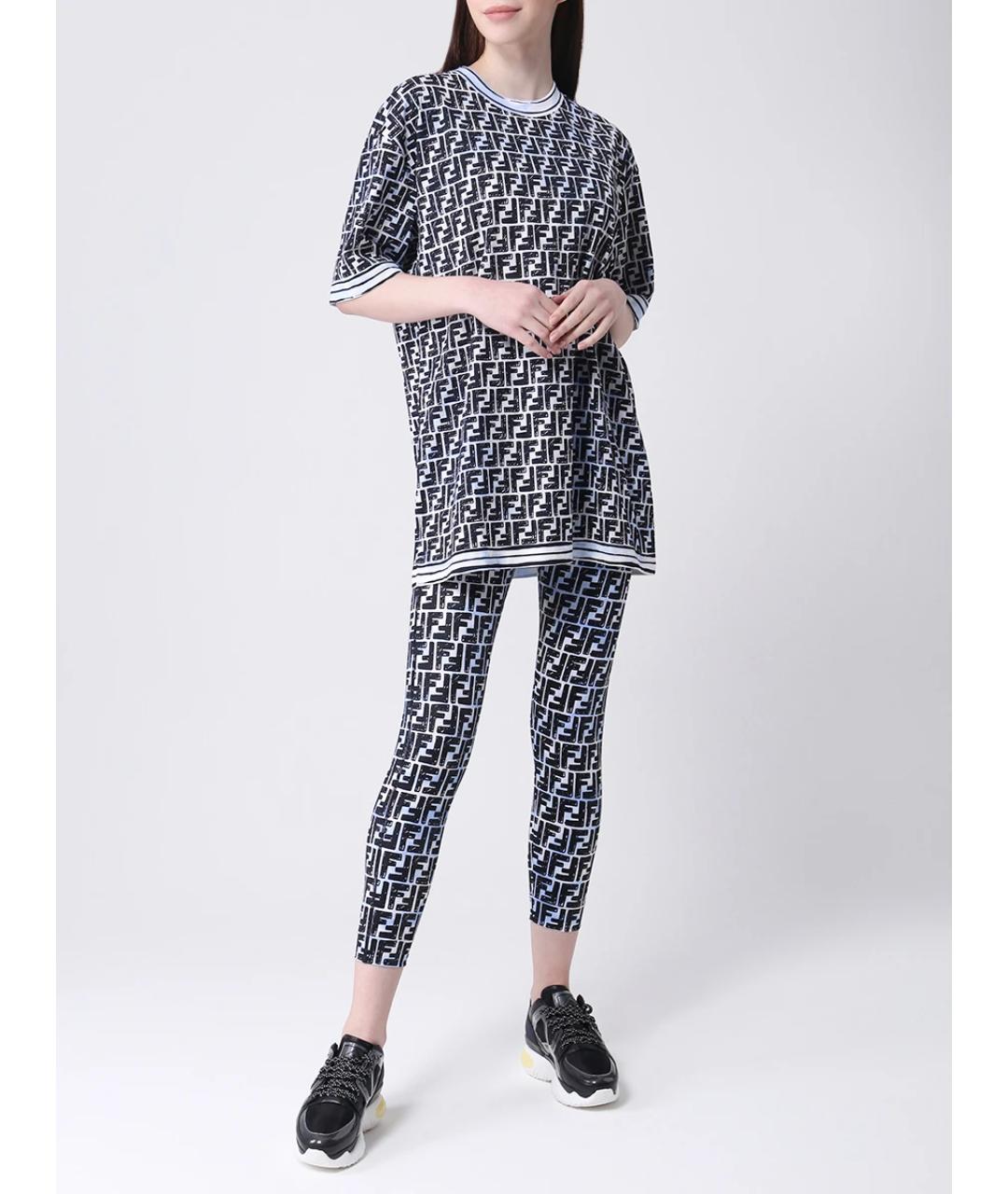FENDI Мульти футболка, фото 2