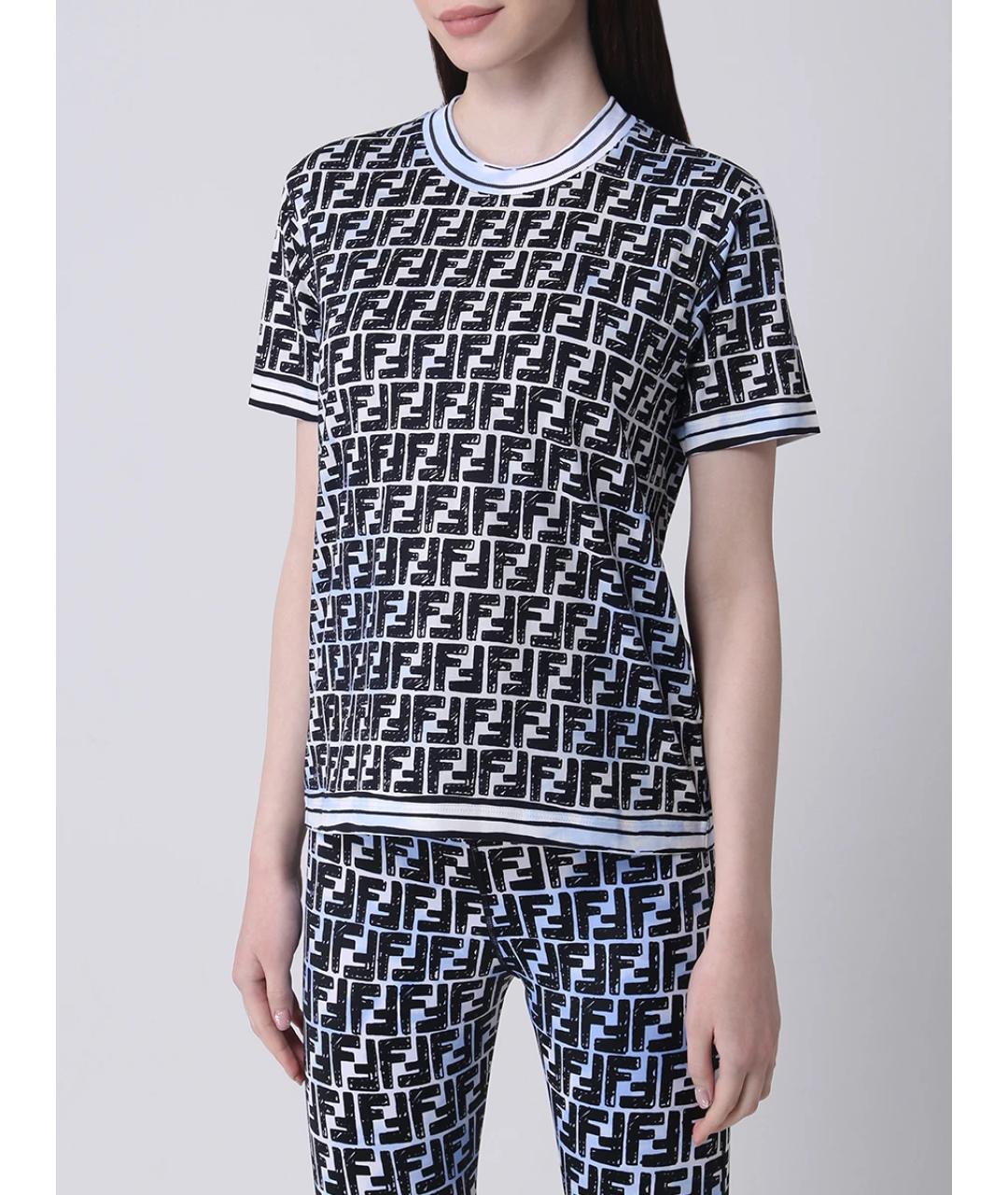 FENDI Мульти футболка, фото 4