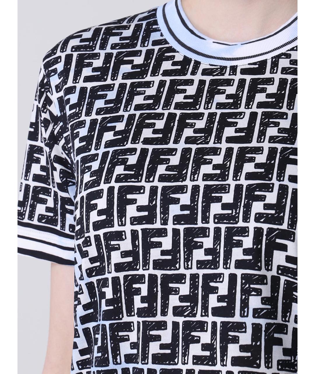 FENDI Мульти футболка, фото 5