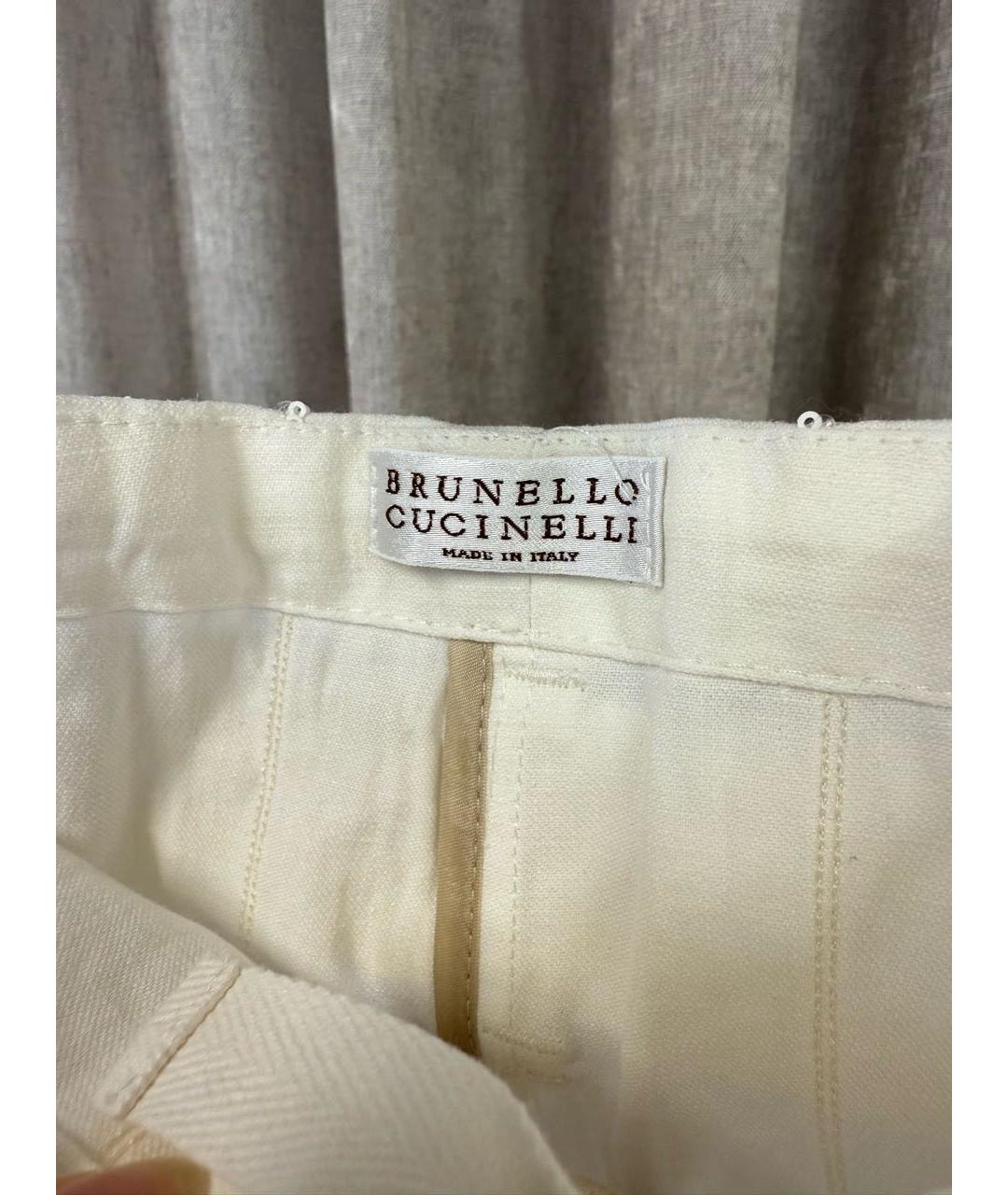 BRUNELLO CUCINELLI Белые шорты, фото 3