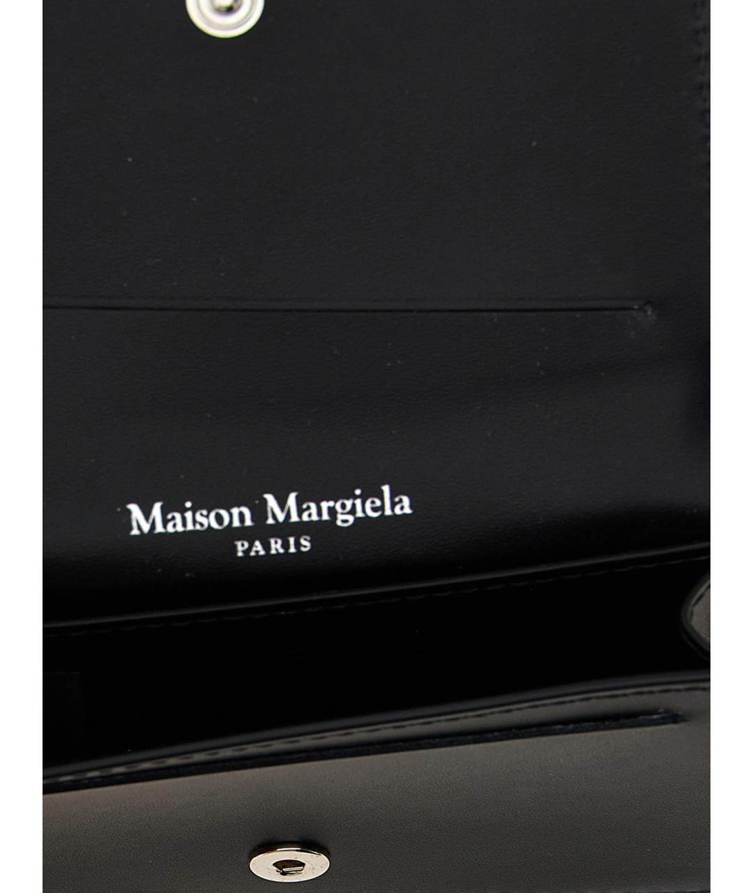 MAISON MARGIELA Черный кожаный кардхолдер, фото 3