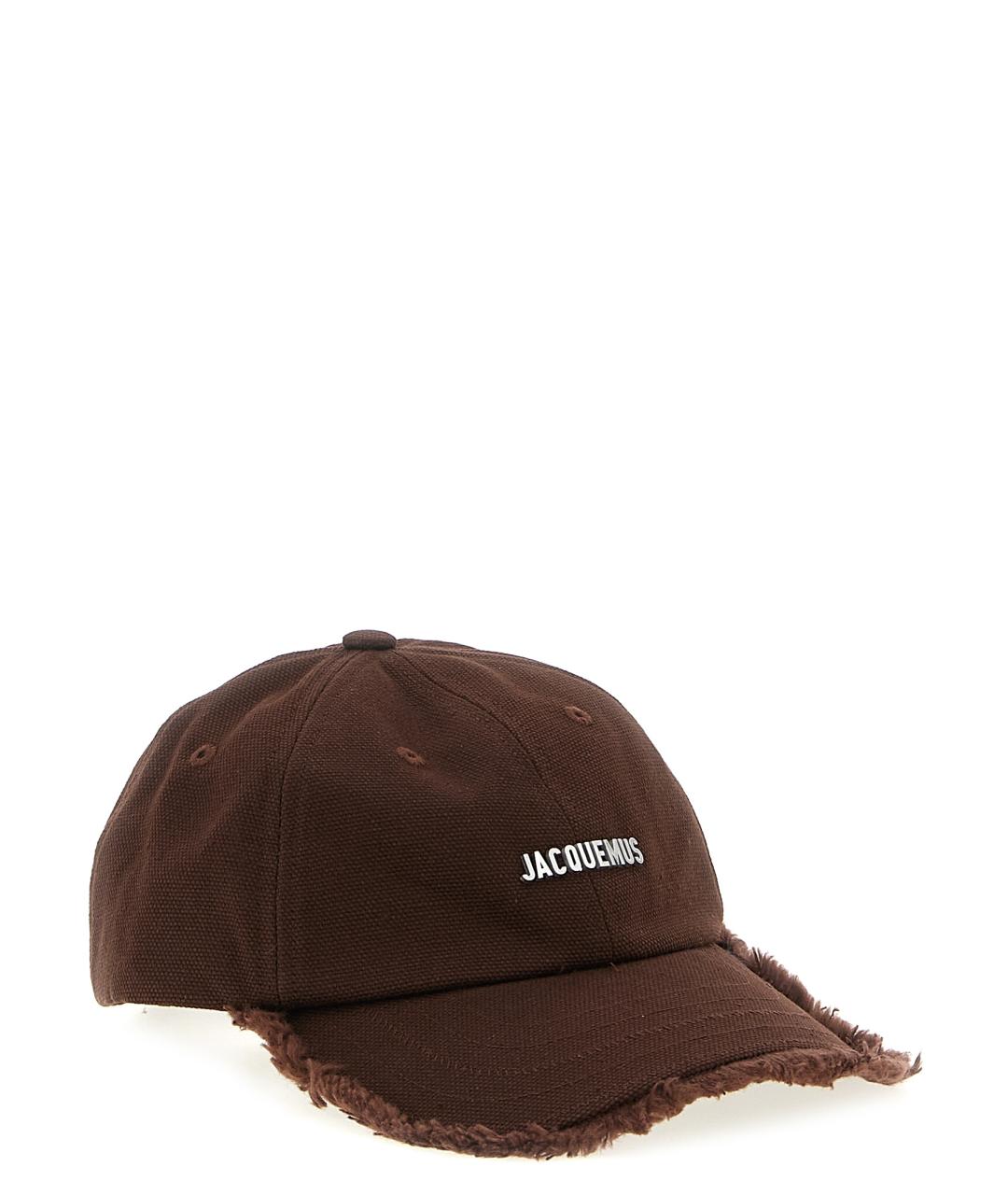 JACQUEMUS Коричневая хлопковая кепка, фото 2