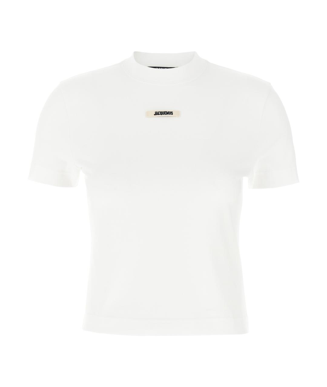 JACQUEMUS Белая хлопковая футболка, фото 1