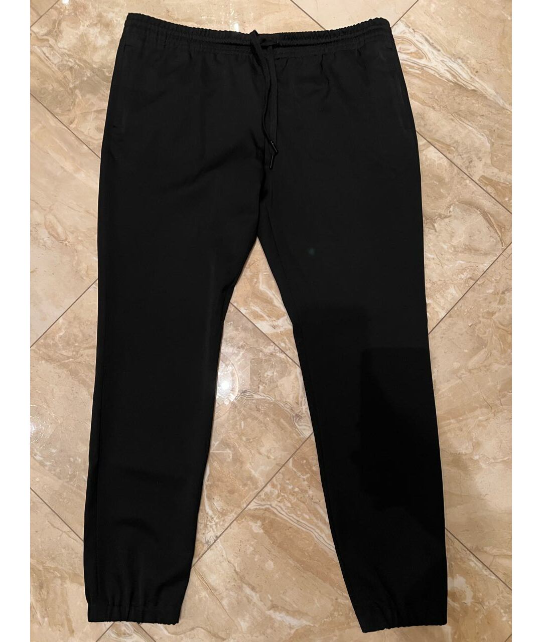 SAINT LAURENT Черные шерстяные повседневные брюки, фото 7