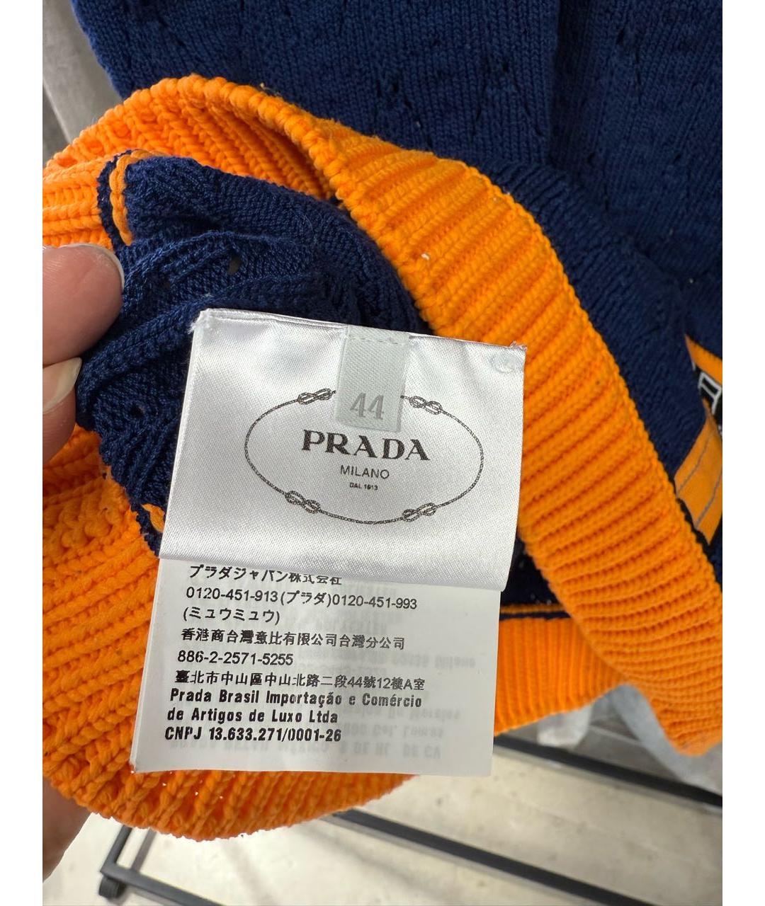 PRADA Синий джемпер / свитер, фото 5