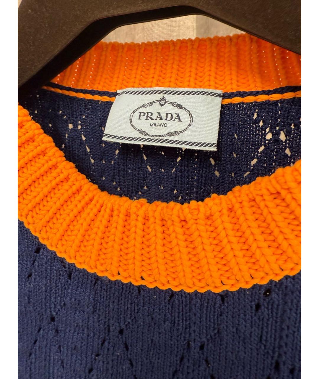 PRADA Синий джемпер / свитер, фото 3
