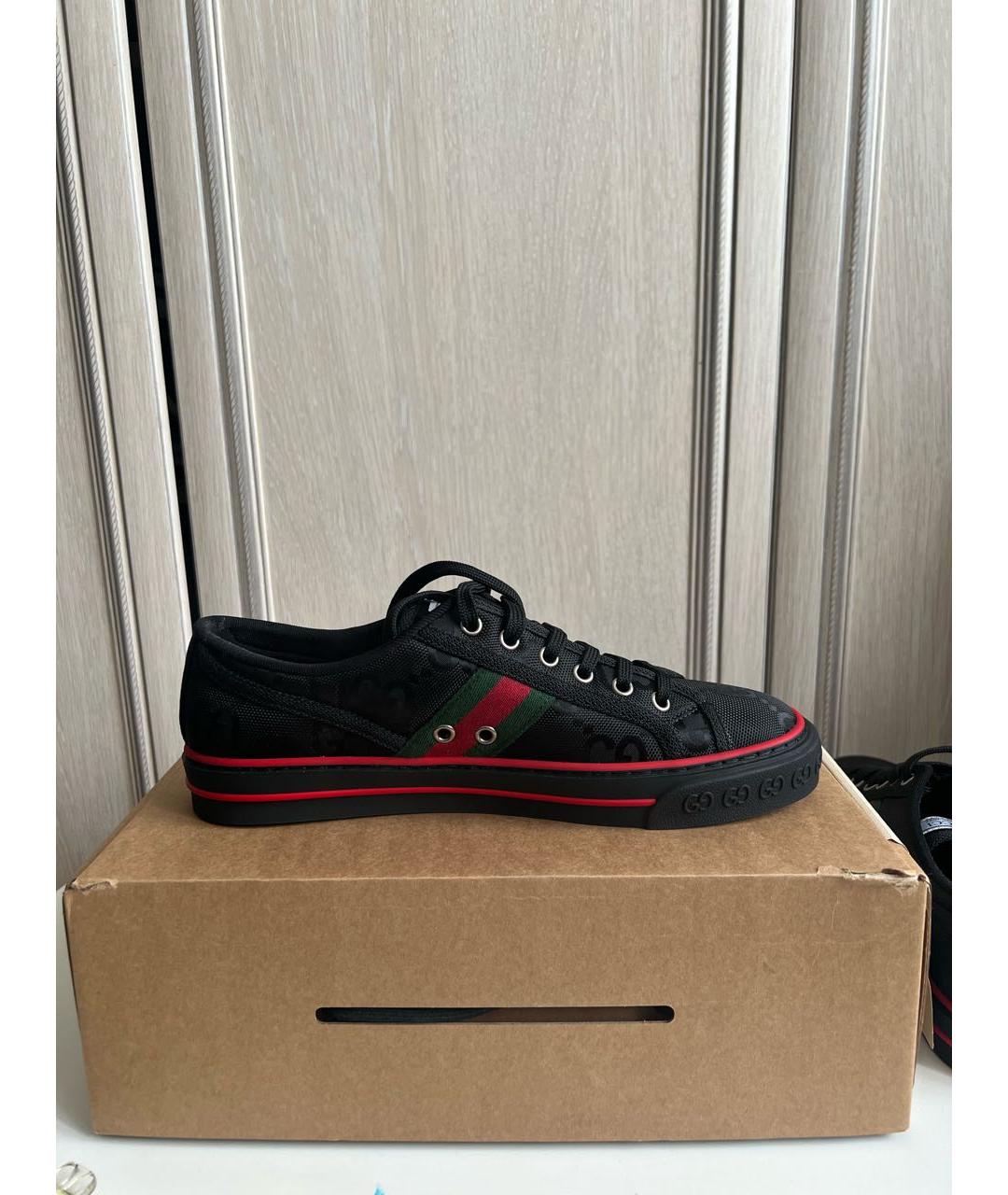 GUCCI Розовые текстильные кеды, фото 5