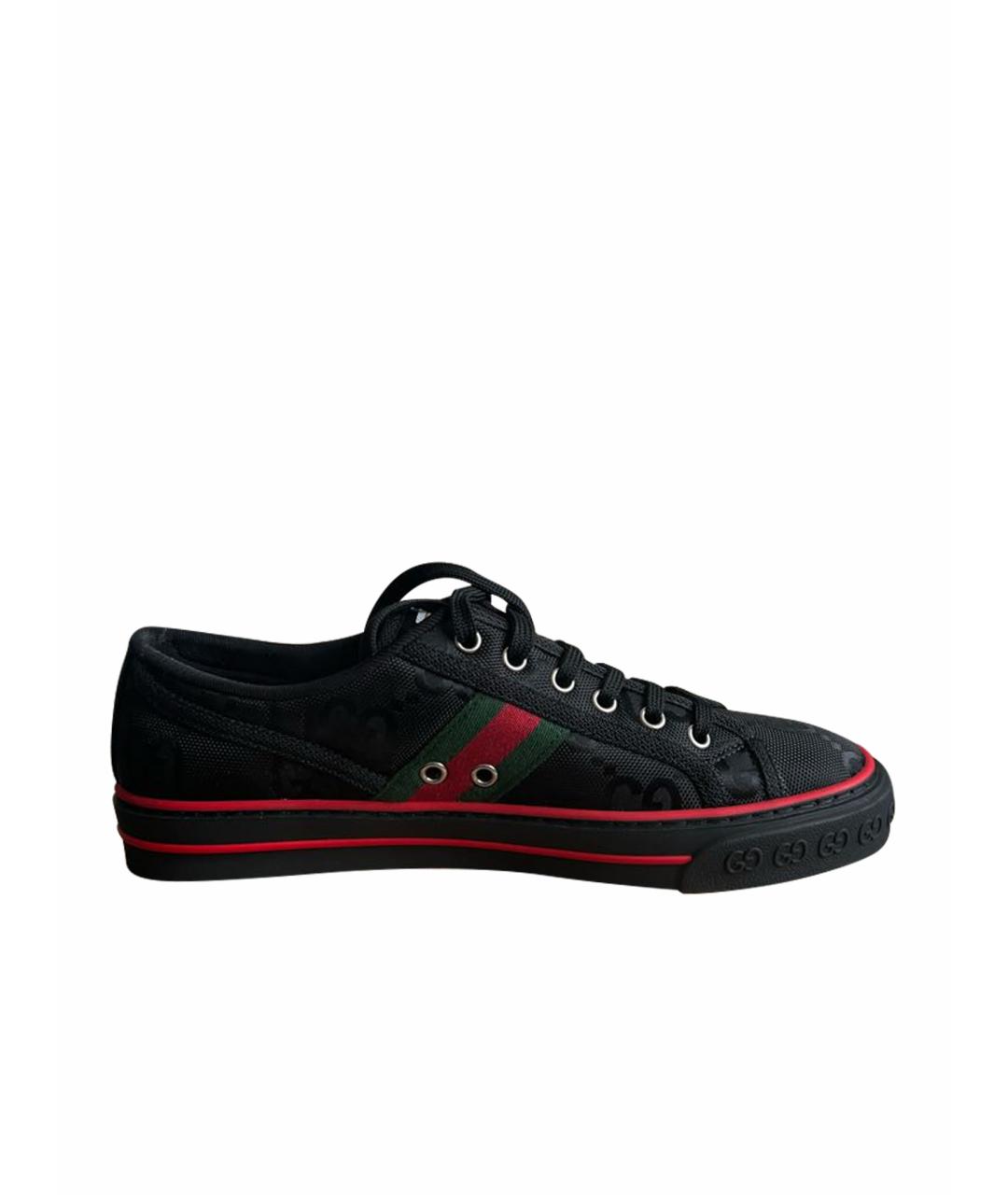 GUCCI Розовые текстильные кеды, фото 1