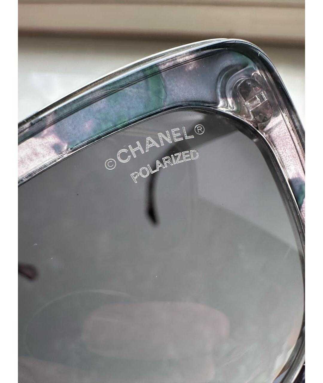 CHANEL Мульти пластиковые солнцезащитные очки, фото 5