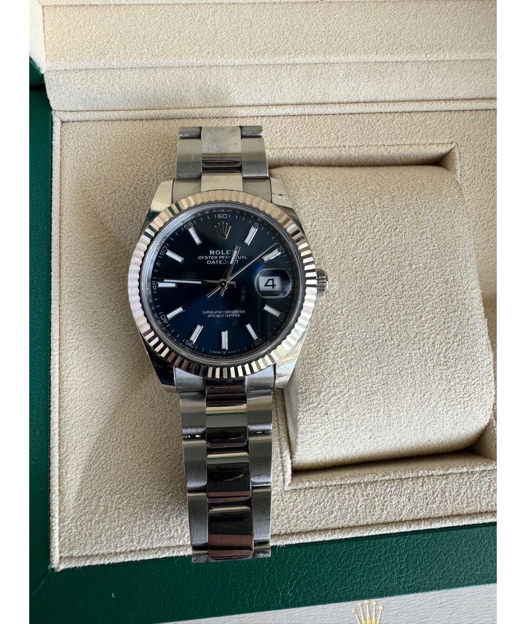 ROLEX Серые часы из белого золота, фото 2