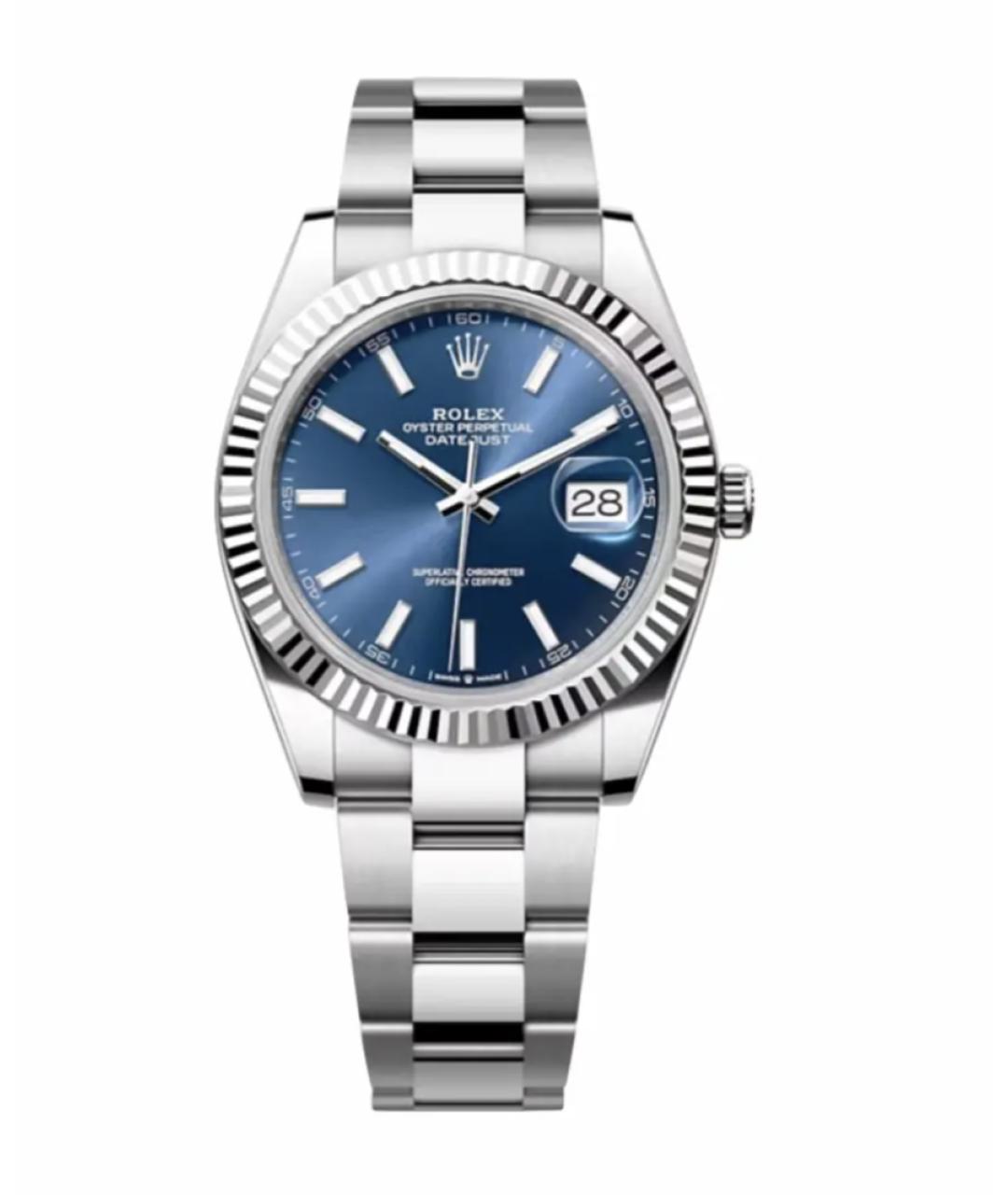 ROLEX Серые часы из белого золота, фото 1