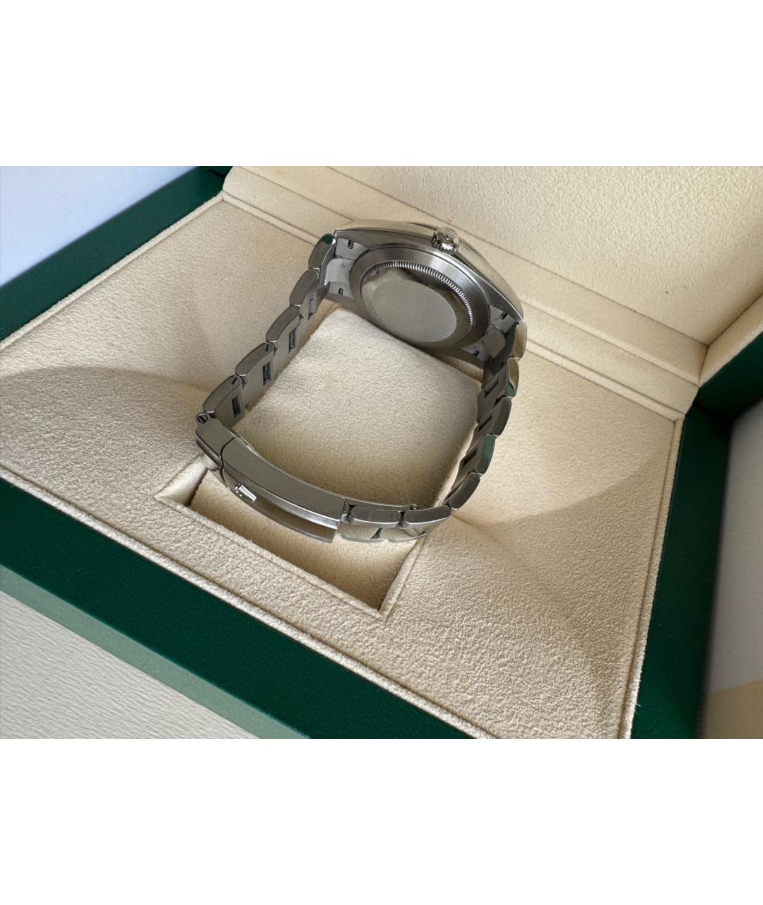 ROLEX Серые часы из белого золота, фото 4
