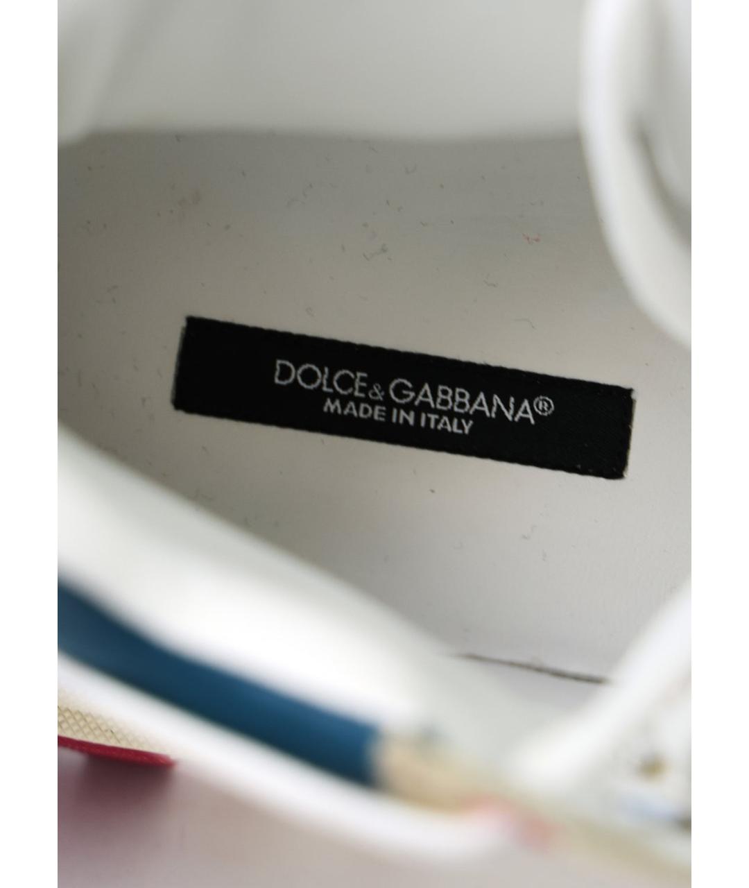 DOLCE&GABBANA Мульти замшевые кроссовки, фото 5