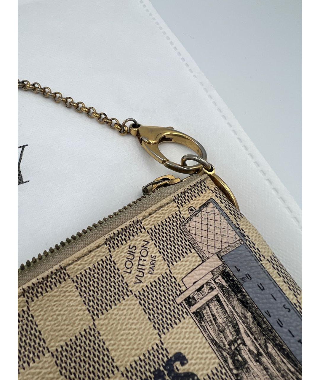 LOUIS VUITTON Бежевая сумка с короткими ручками, фото 8