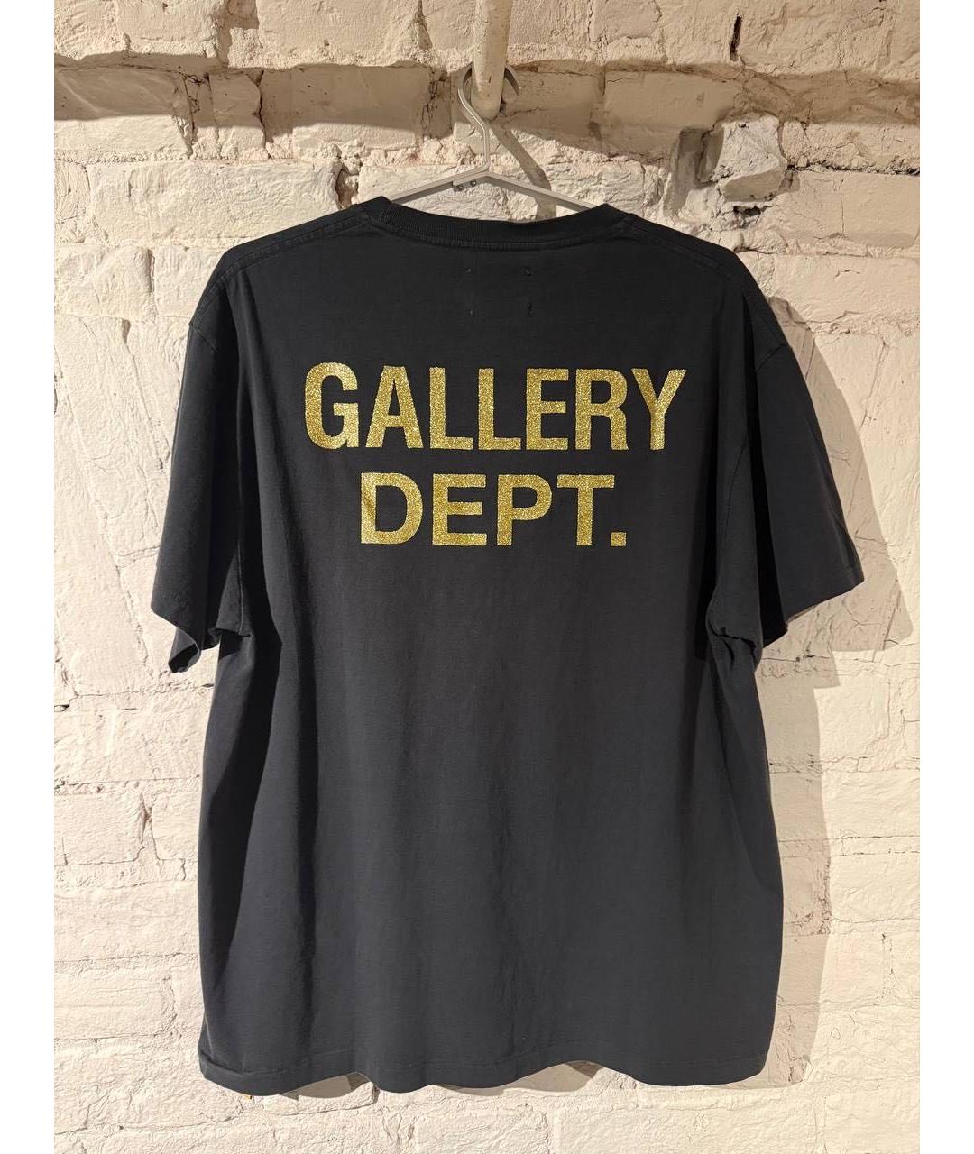 Gallery Dept Антрацитовая хлопковая футболка, фото 2