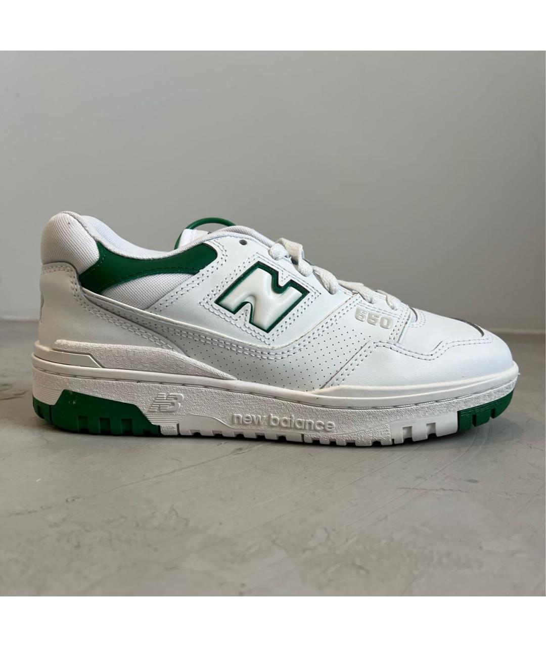 NEW BALANCE Белые кожаные кеды, фото 4