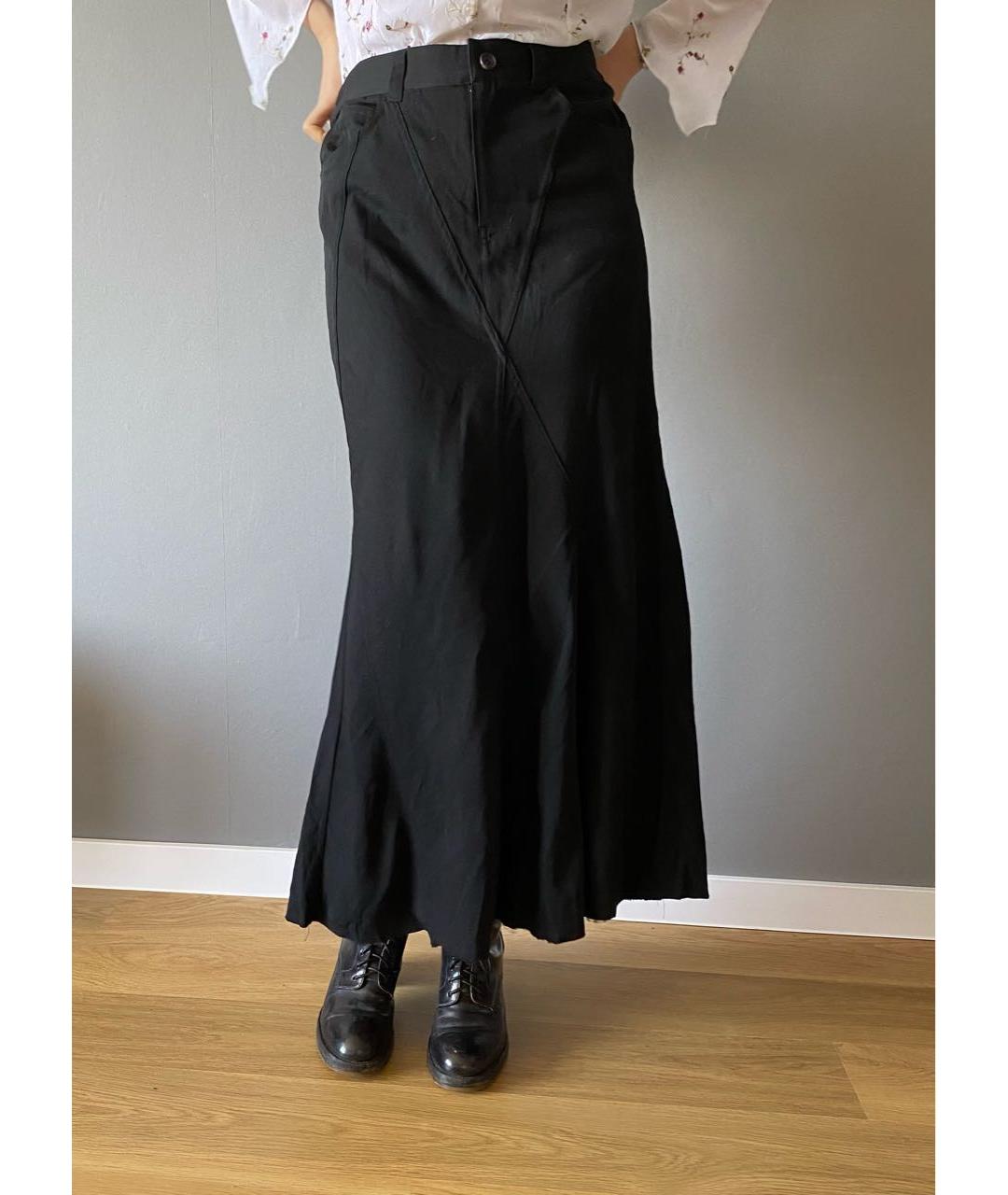 JUNYA WATANABE COMME DES GARÇONS Черная шерстяная юбка макси, фото 4