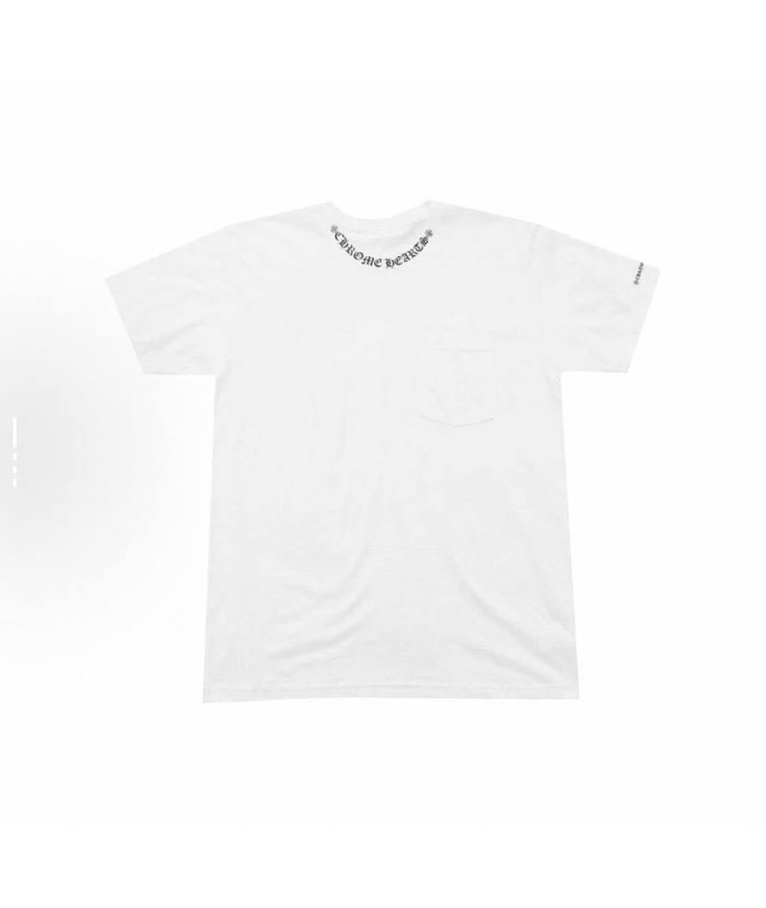 CHROME HEARTS Белая хлопковая футболка, фото 3
