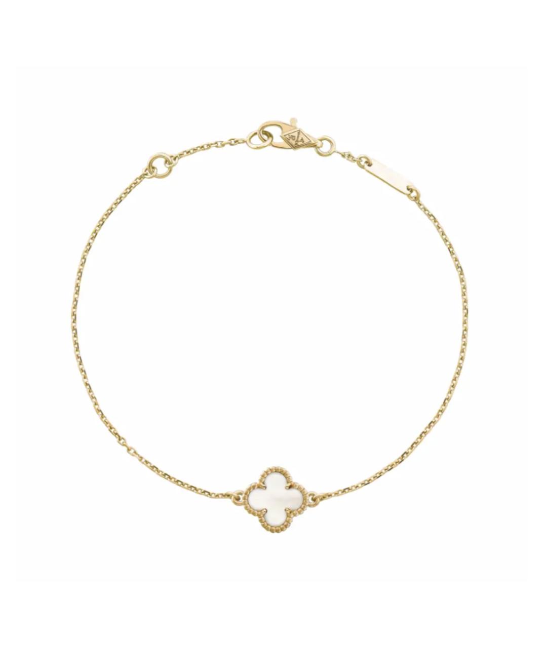 VAN CLEEF & ARPELS Белый браслет из желтого золота, фото 1