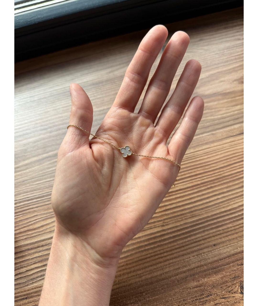 VAN CLEEF & ARPELS Белый браслет из желтого золота, фото 4