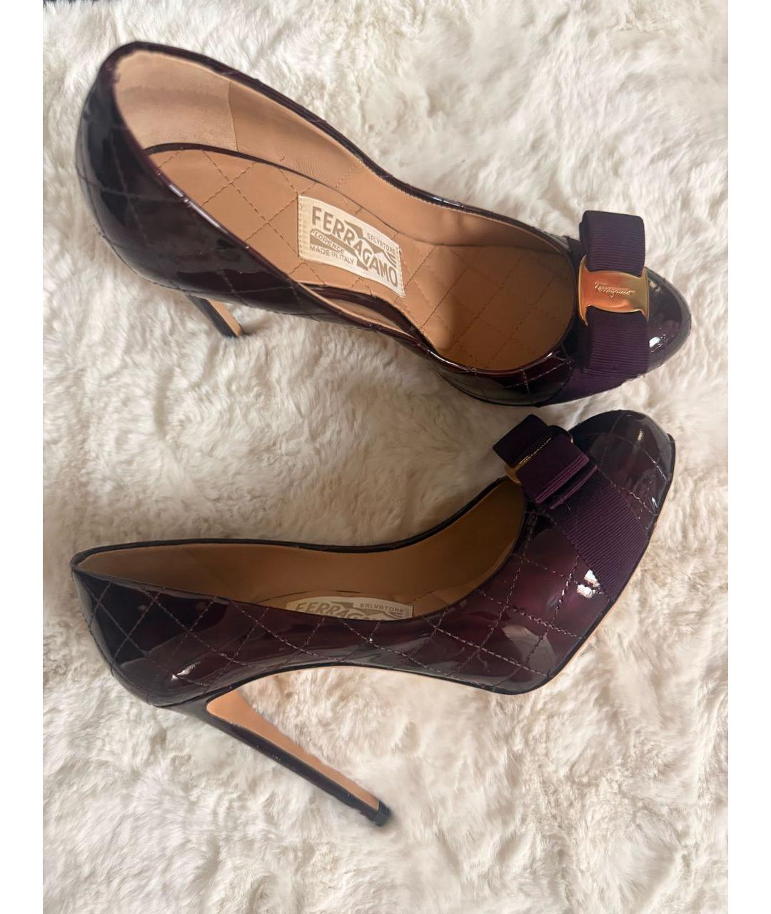FERRAGAMO Босоножки из лакированной кожи, фото 6