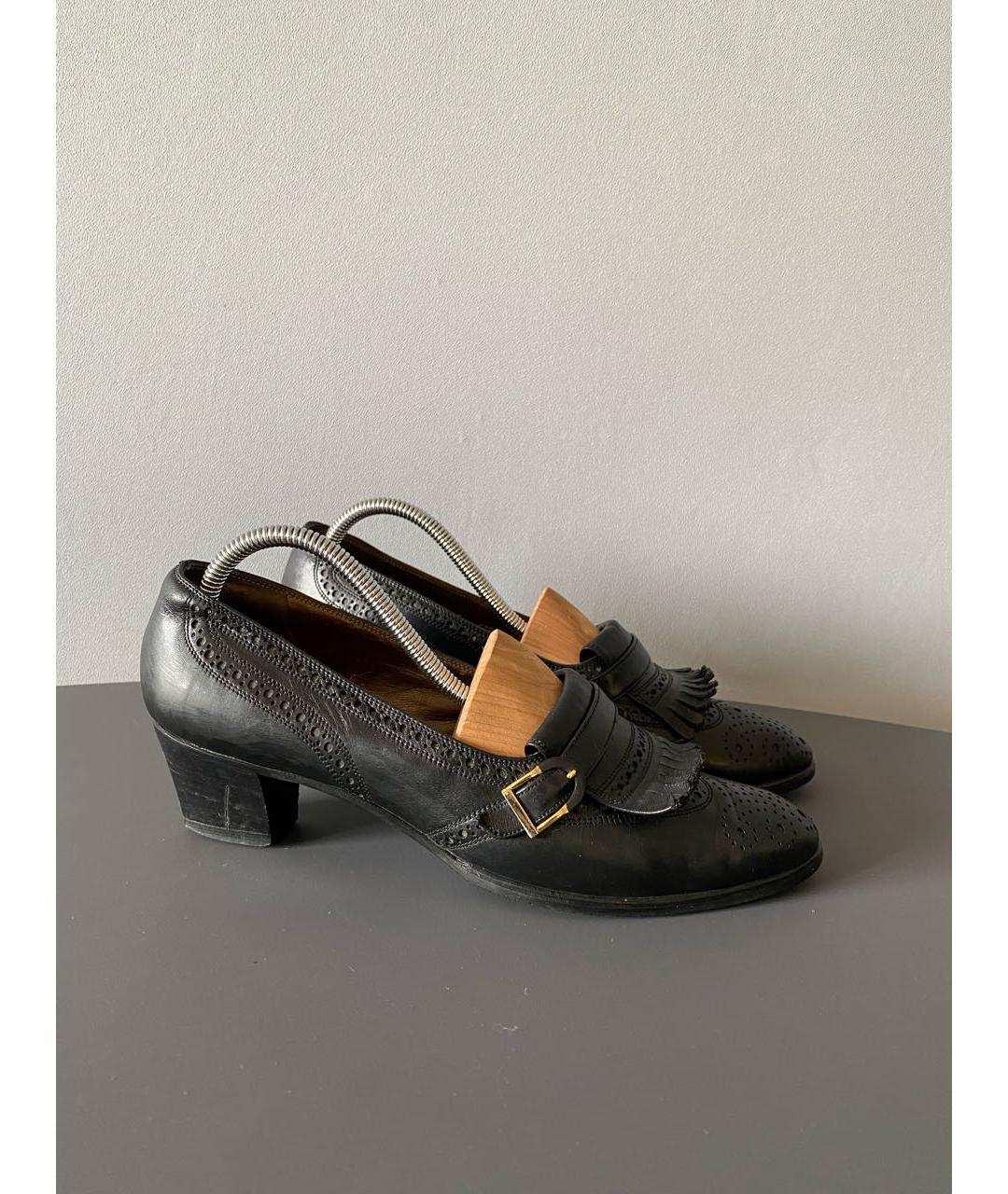 BALLY Черные кожаные лоферы, фото 6