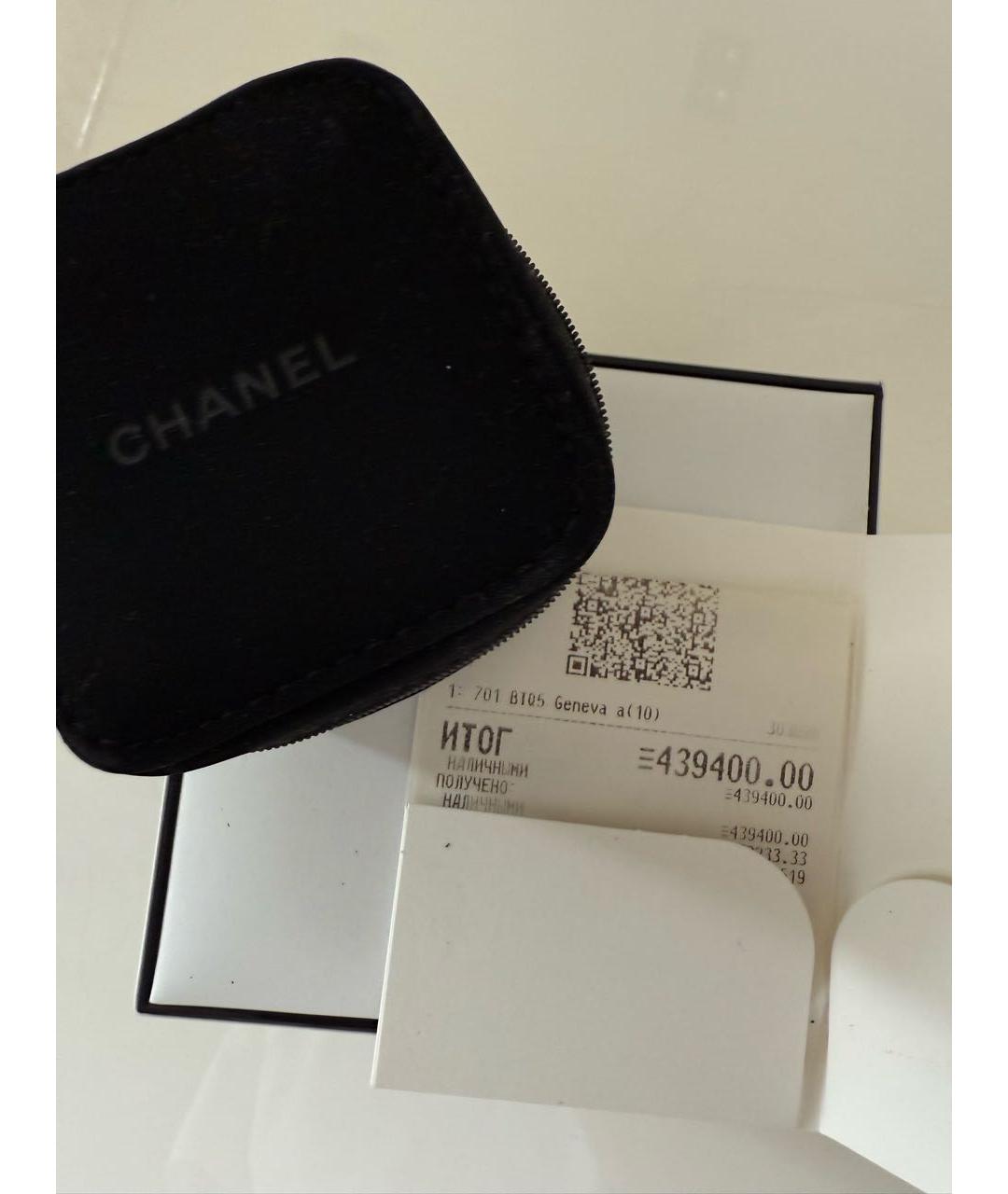 CHANEL Черные стальные часы, фото 6