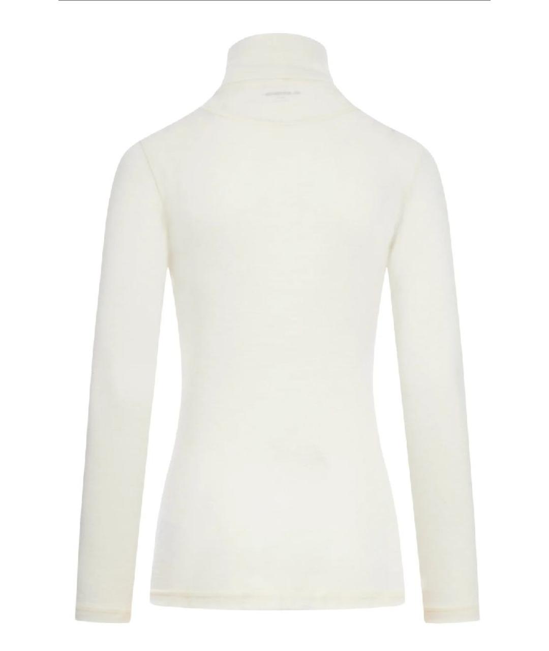 JIL SANDER Белая шерстяная водолазка, фото 2