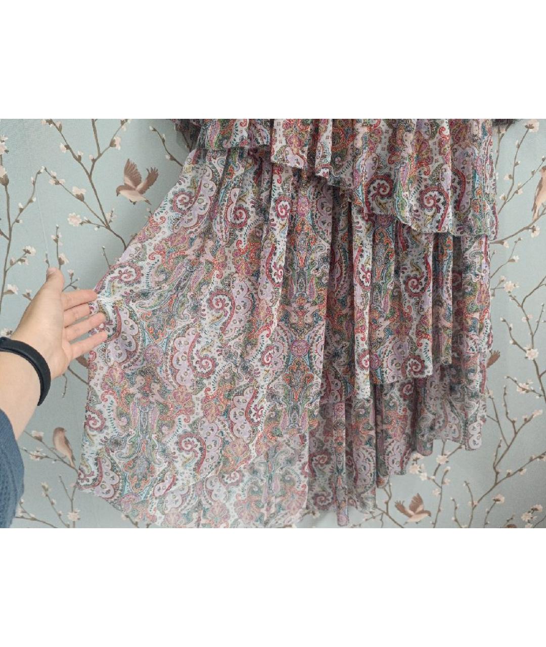 ZIMMERMANN Мульти шелковое коктейльное платье, фото 6