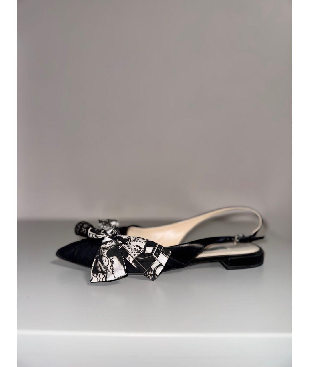 PRADA Черные текстильные мюли, фото 5