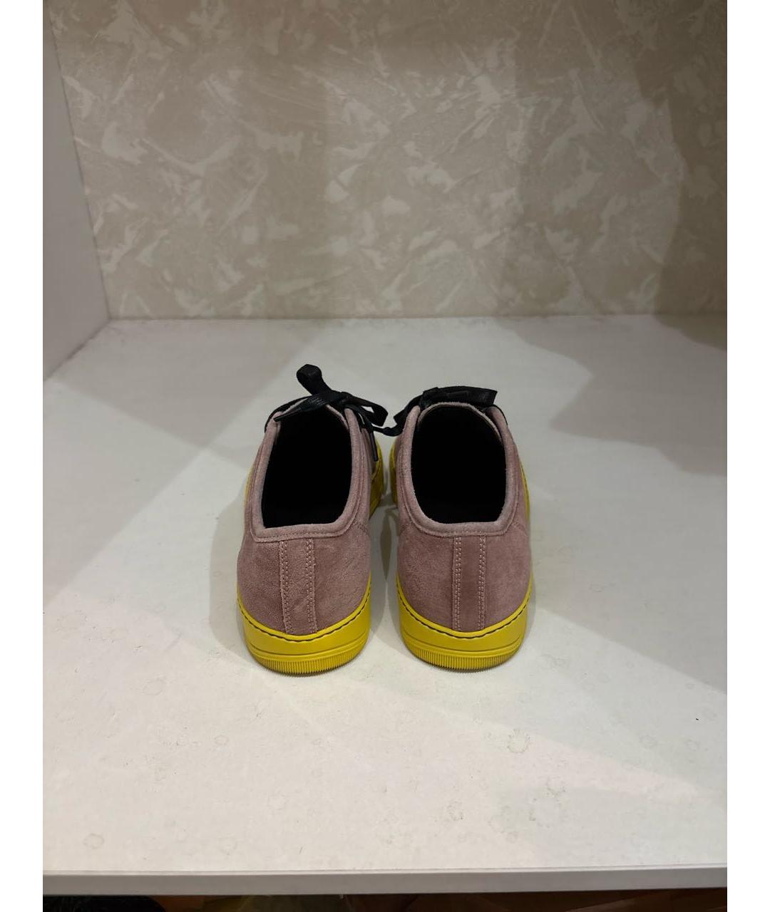 LANVIN Мульти замшевые низкие кроссовки / кеды, фото 4