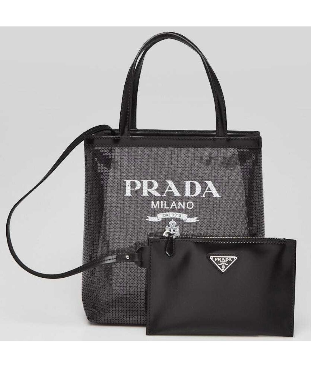 PRADA Черная сумка с короткими ручками, фото 2