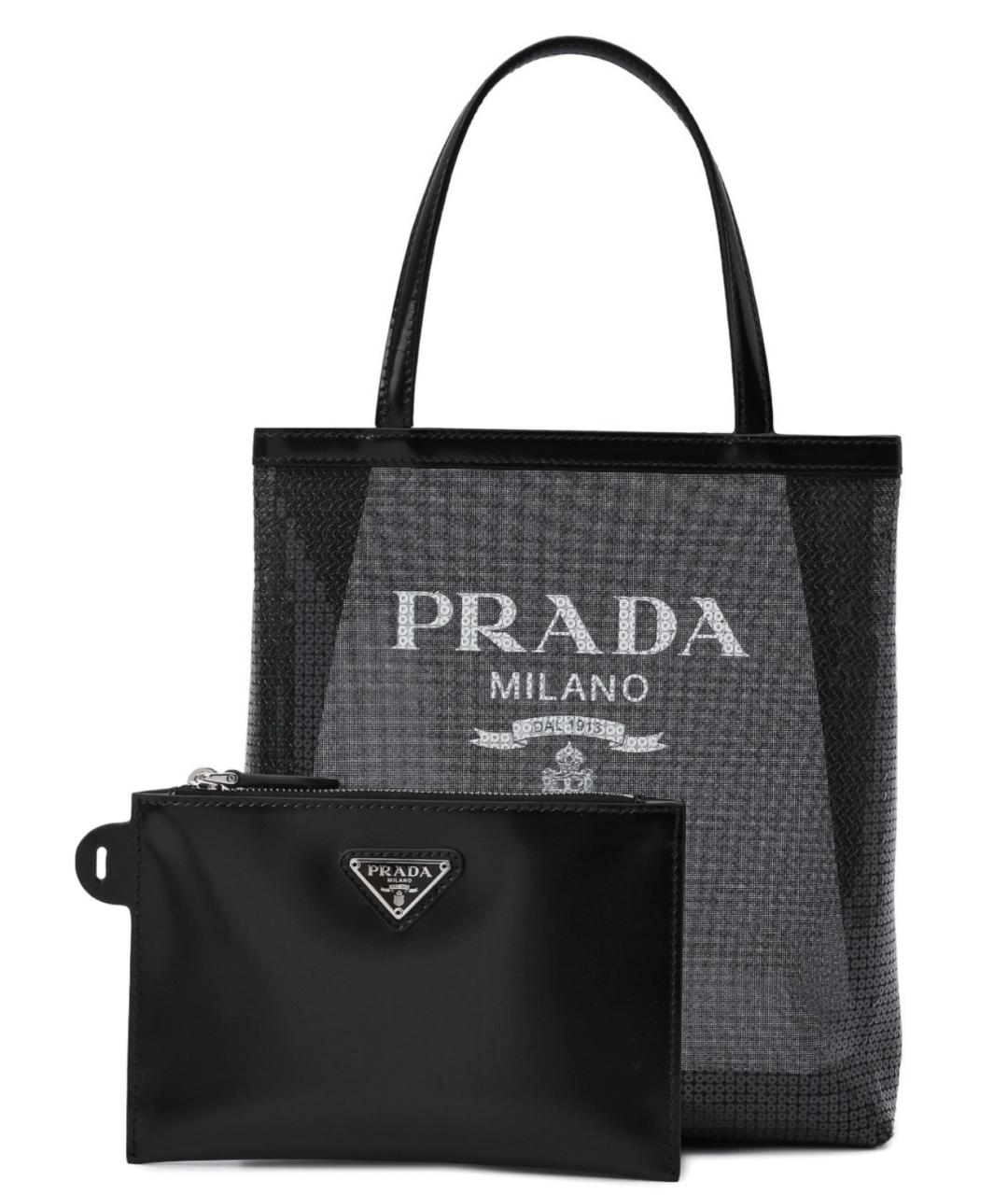PRADA Черная сумка с короткими ручками, фото 3