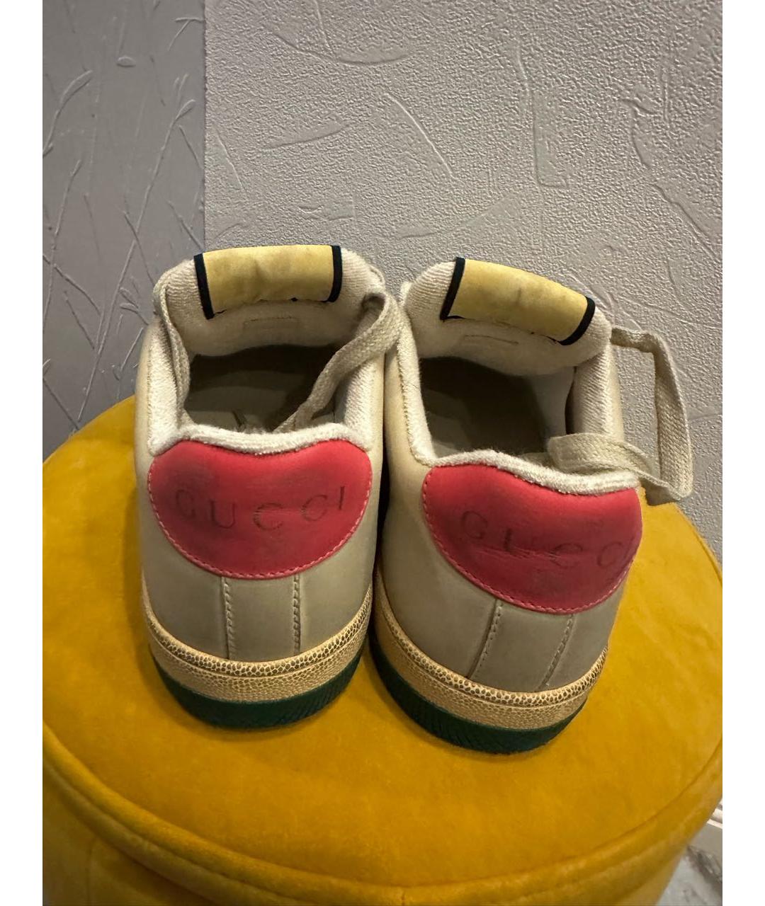 GUCCI Кожаные кеды, фото 3