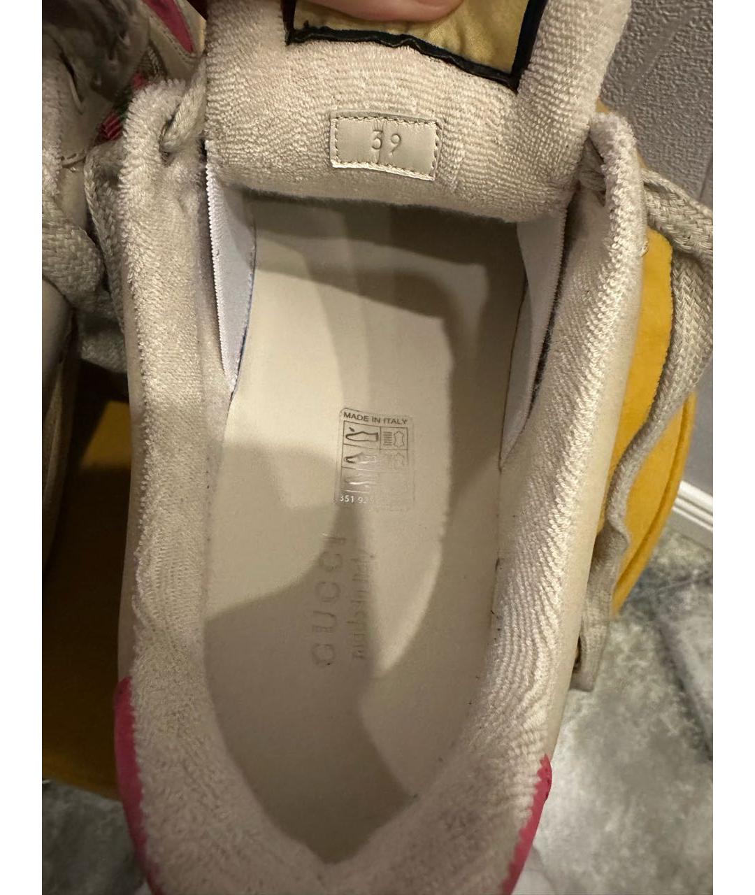 GUCCI Кожаные кеды, фото 6