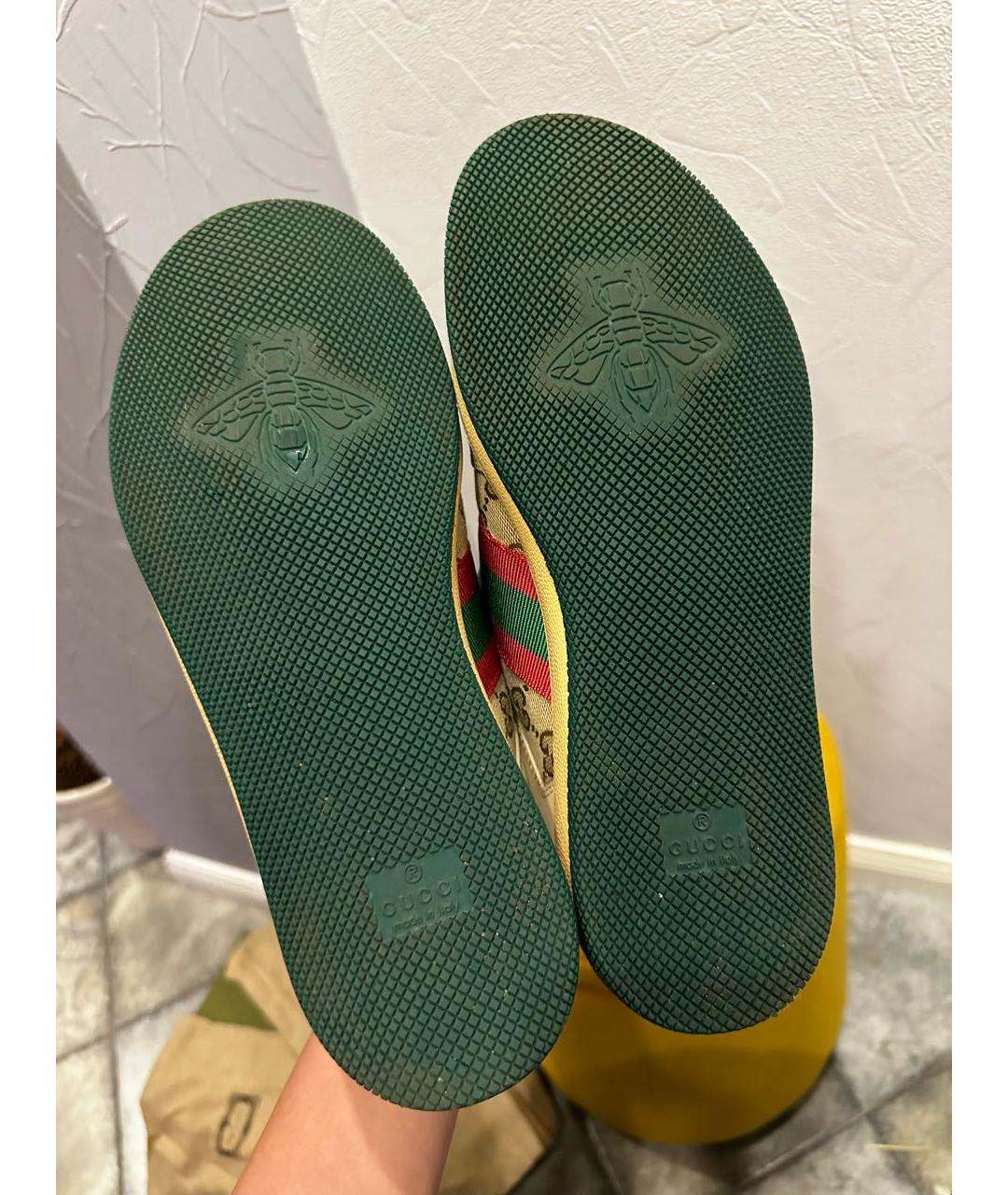 GUCCI Кожаные кеды, фото 5